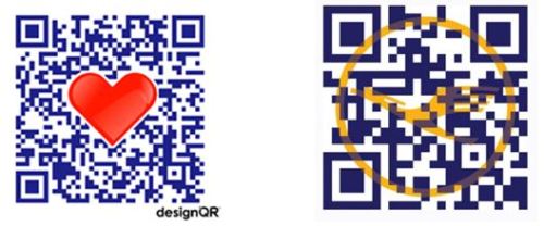 Designer QR Code examples provided by Mark Sprague